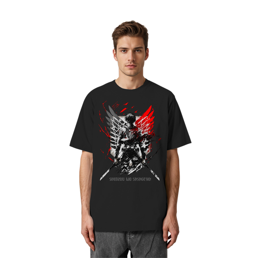 "Wings Of Resolve" Front Heavy Oversized Organic Shirt