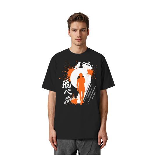 "King Of The Field" Front Organic Heavy Oversized Shirt