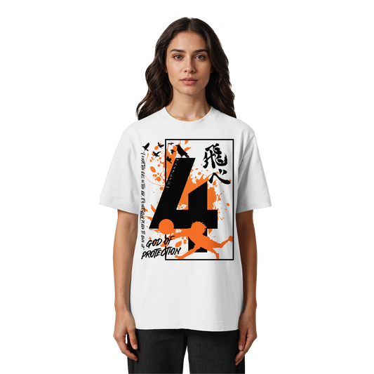 "God Of Protection" Front Organic Heavy Oversized Shirt