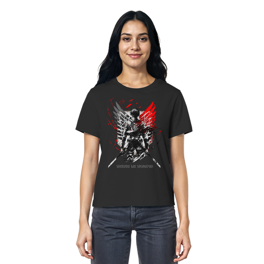 "Wings Of Resolve" Front Womens Organic Shirt
