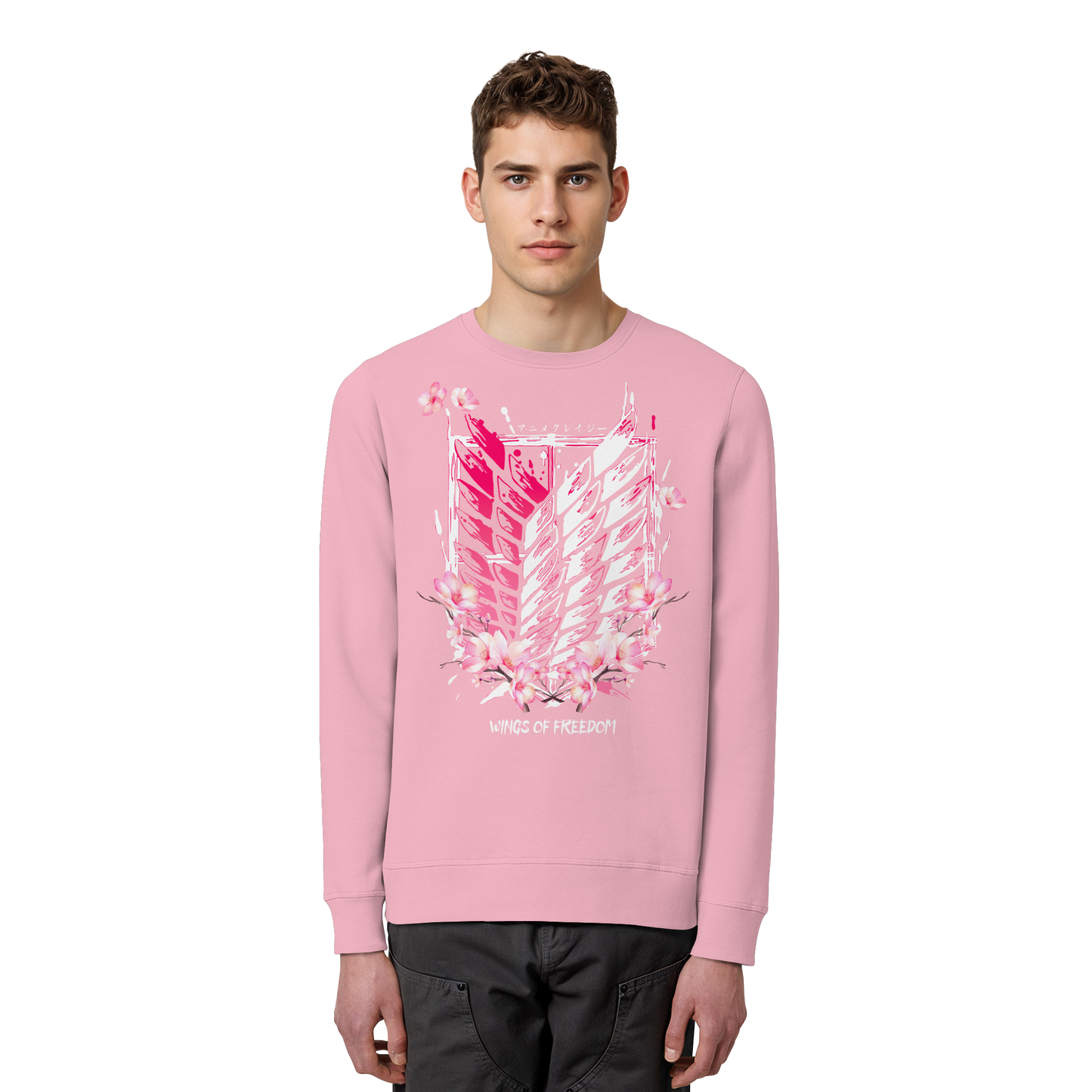 "Petals of Liberation“ Front Organic Unisex Sweatshirt