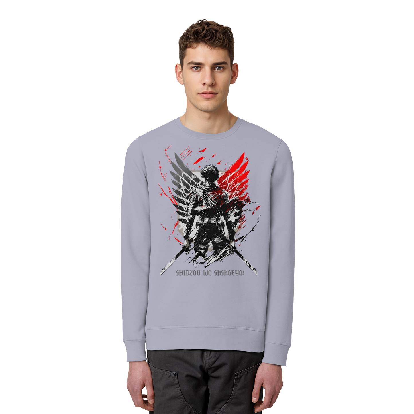 "Wings Of Resolve" Front Organic Unisex Sweatshirt