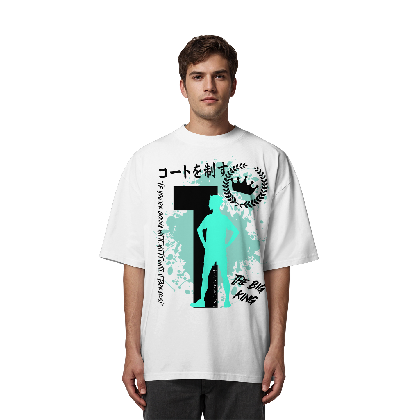 "The Big King" Front Organic Oversize Shirt