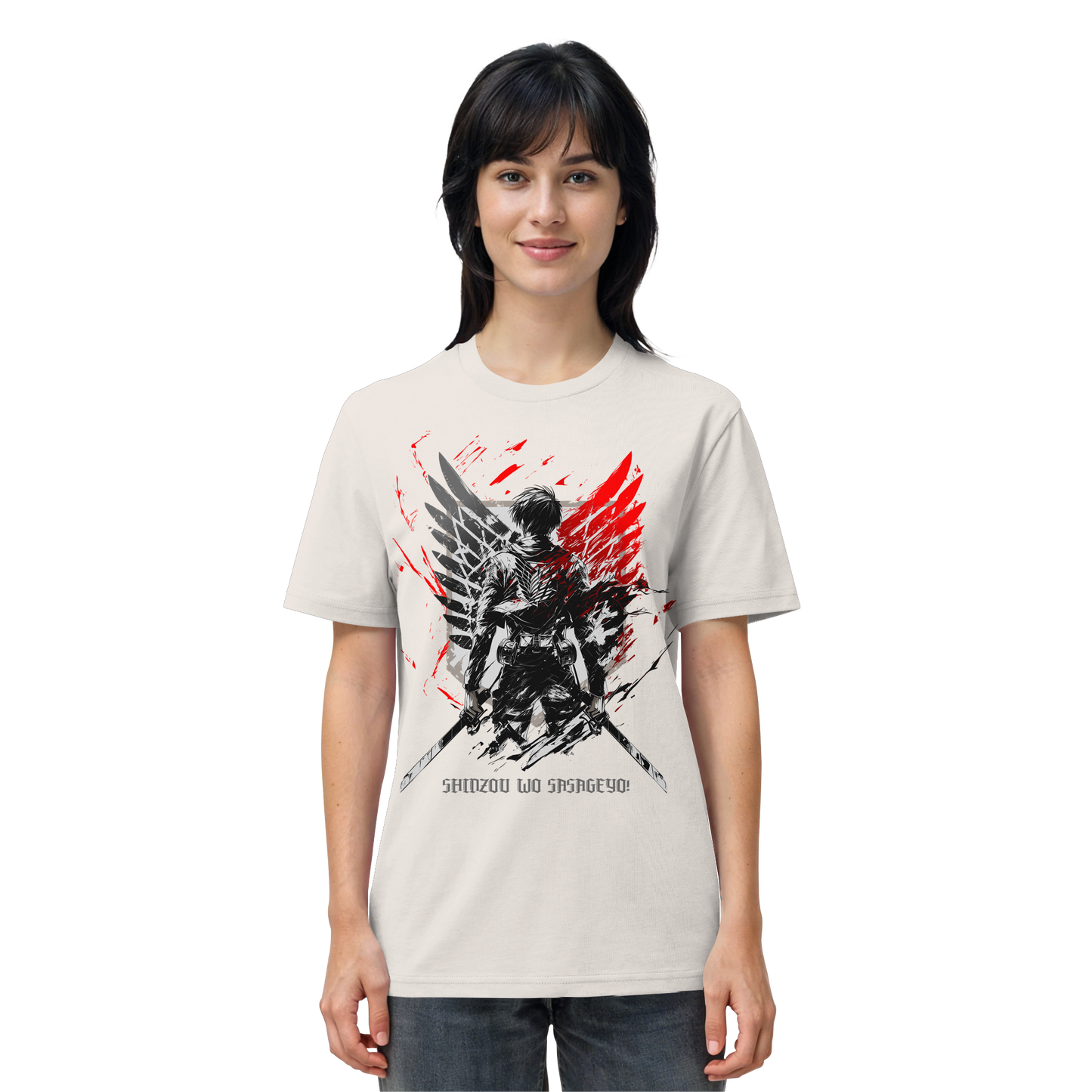 "Wings Of Resolve" Front Organic Regular Shirt
