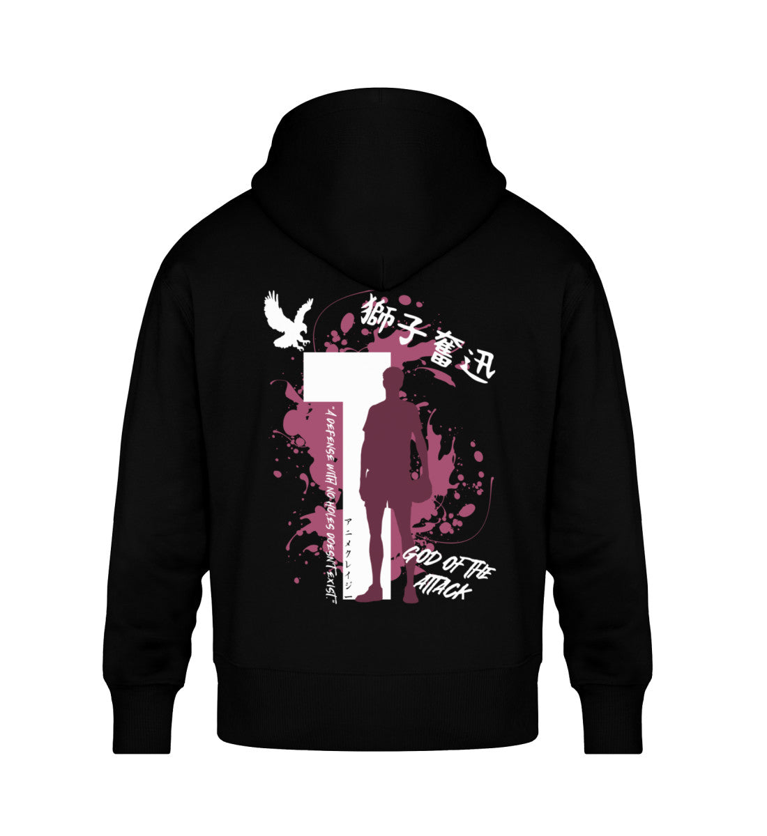 The Crows Oversized Hoodie Black