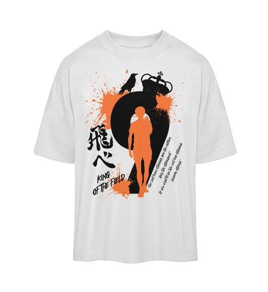 "King Of The Field" Front Organic Oversized Shirt