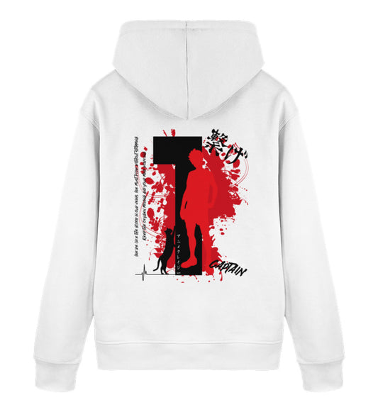 "Captain" Back Unisex Organic Hoodie
