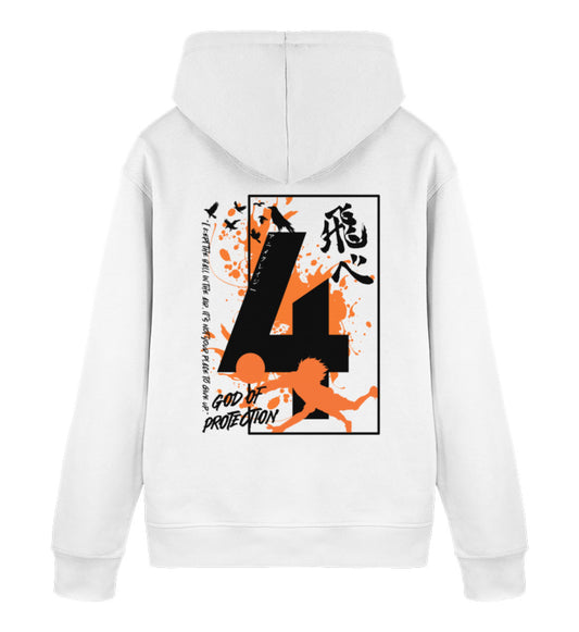 "God Of Protection" Back Unisex Organic Hoodie