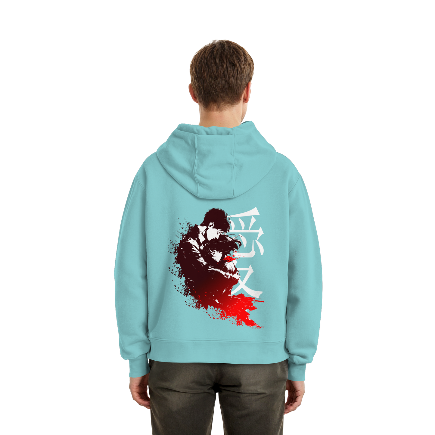 "Bound by Fate" Back Fluffy Boxcut Hoodie