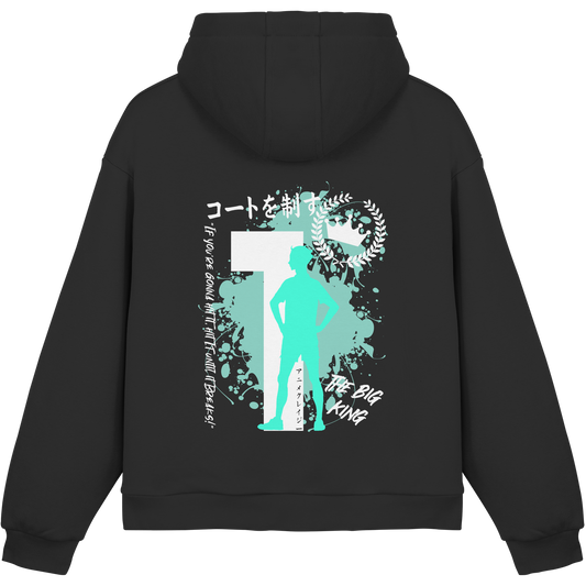 "The Big King" Back Black Fluffy Boxcut Hoodie