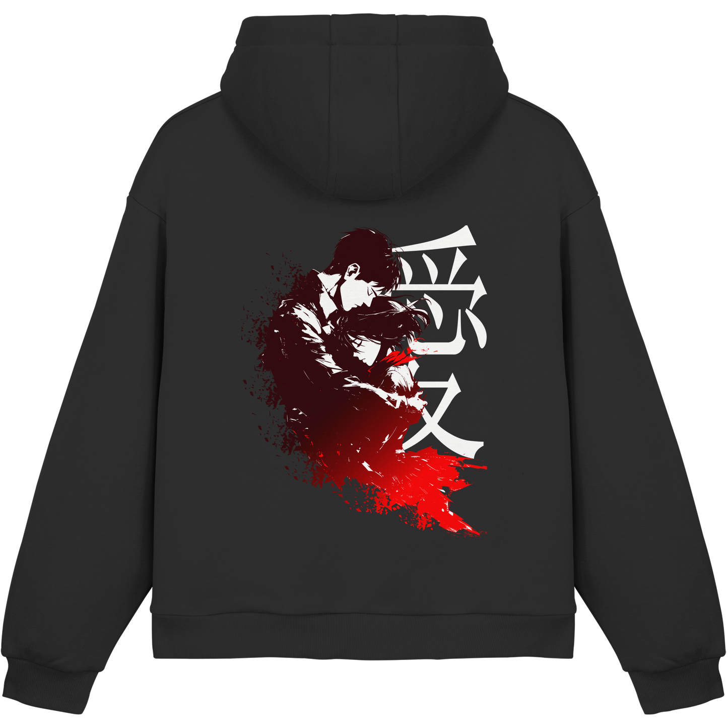 "Bound by Fate" Back Fluffy Boxcut Hoodie