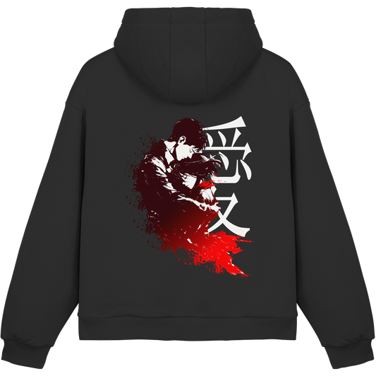 "Bound by Fate" Back Fluffy Boxcut Hoodie
