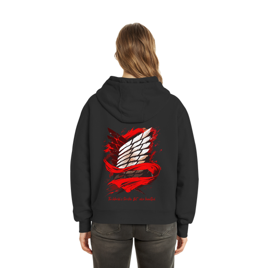 "Verbundenheit" Back Fluffy Boxcut Hoodie