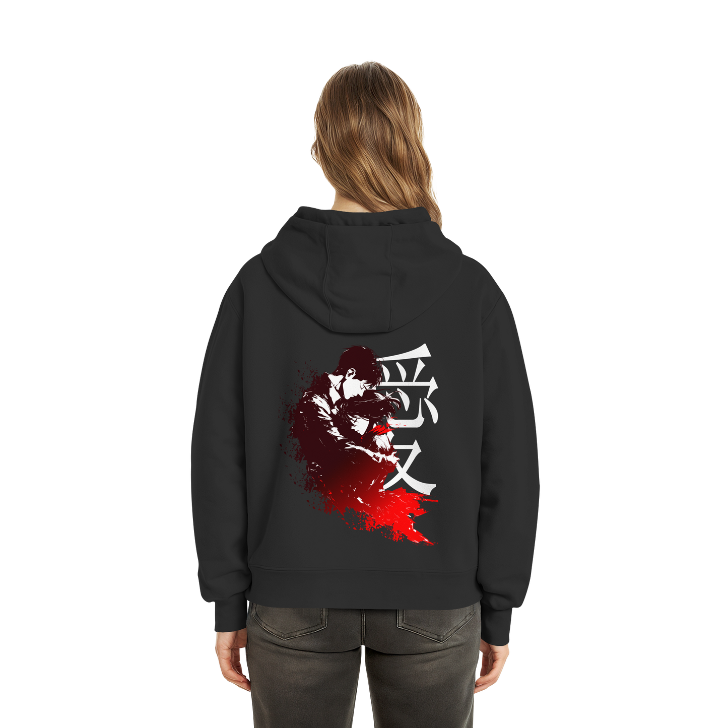 "Bound by Fate" Back Fluffy Boxcut Hoodie