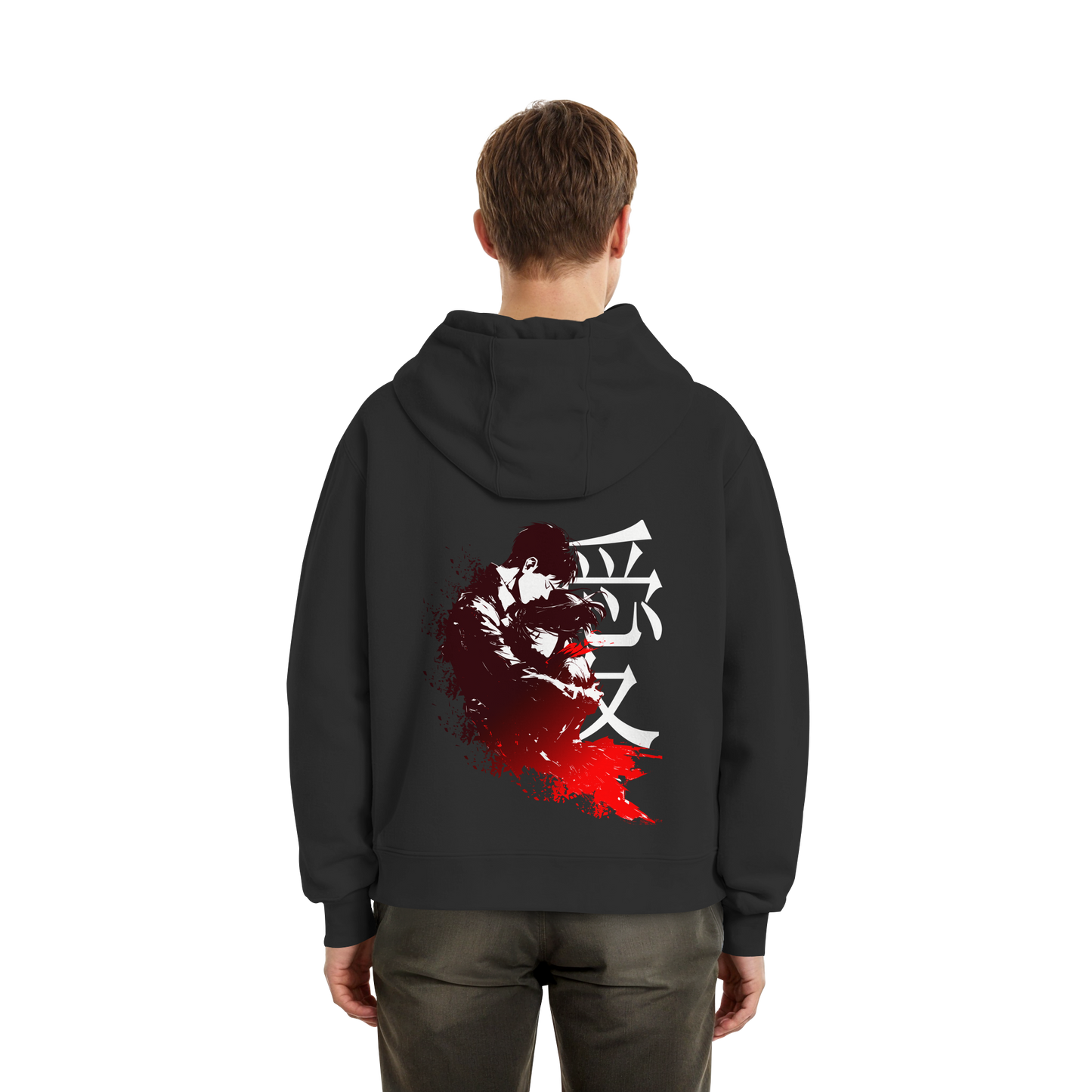 "Bound by Fate" Back Fluffy Boxcut Hoodie