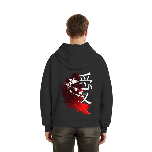"Bound by Fate" Back Fluffy Boxcut Hoodie