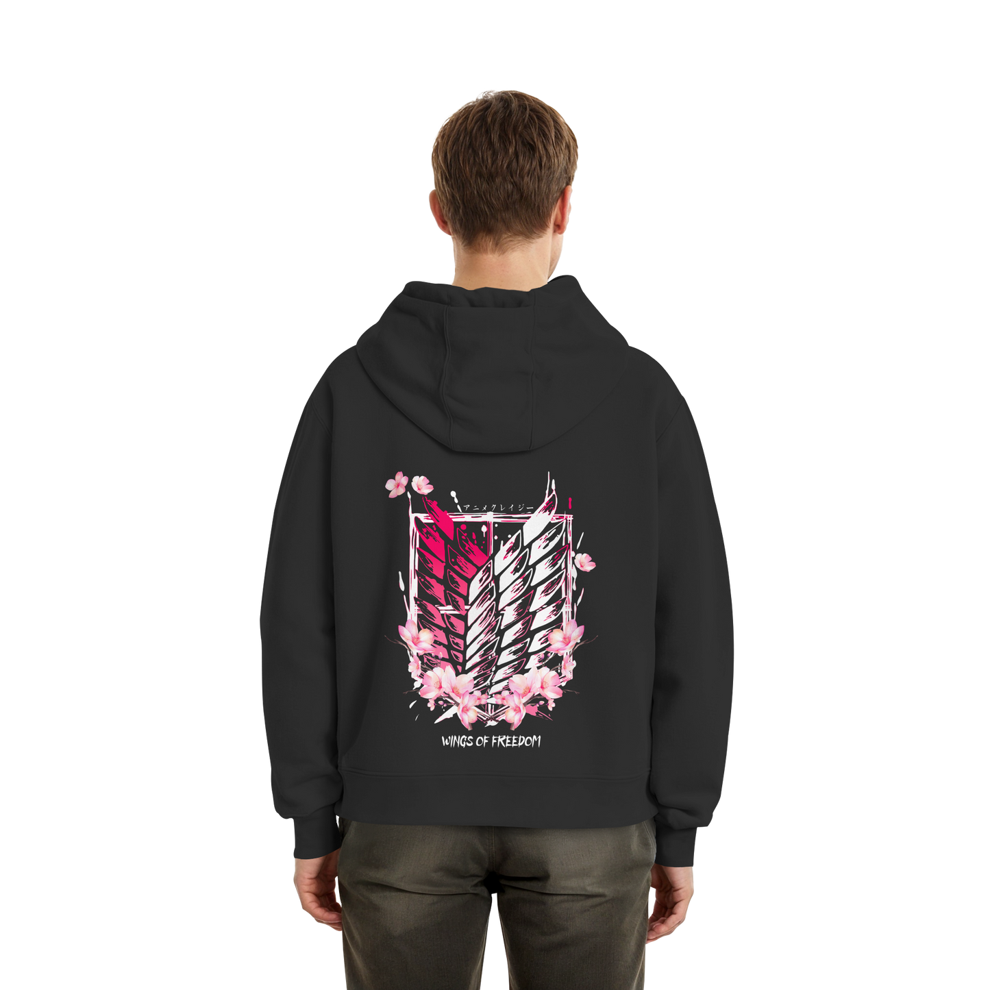 "Petals of Liberation“ Back Fluffy Boxcut Hoodie