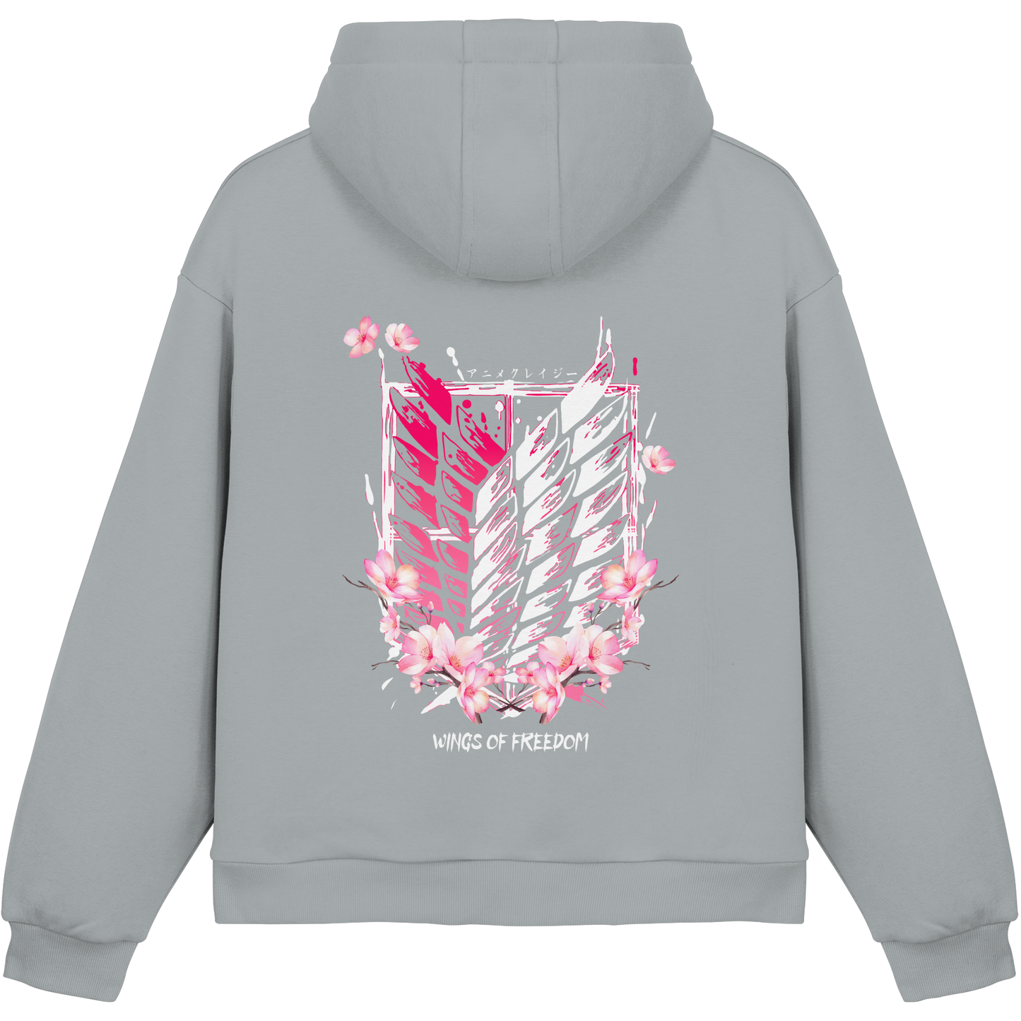 "Petals of Liberation“ Back Fluffy Boxcut Hoodie