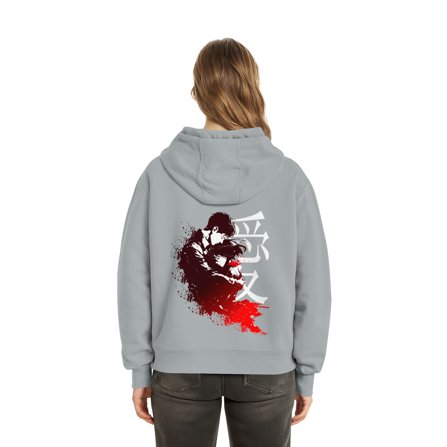 "Bound by Fate" Back Fluffy Boxcut Hoodie
