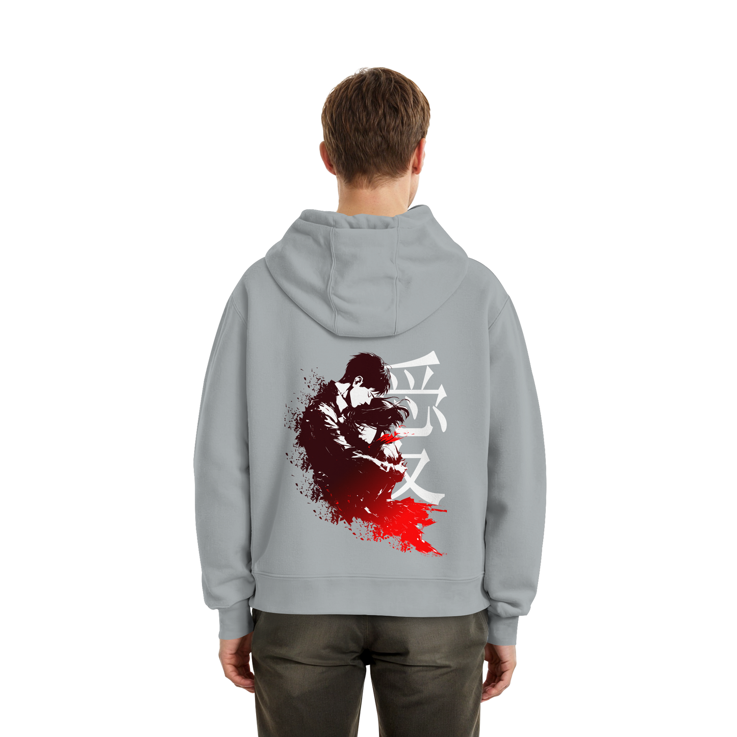 "Bound by Fate" Back Fluffy Boxcut Hoodie