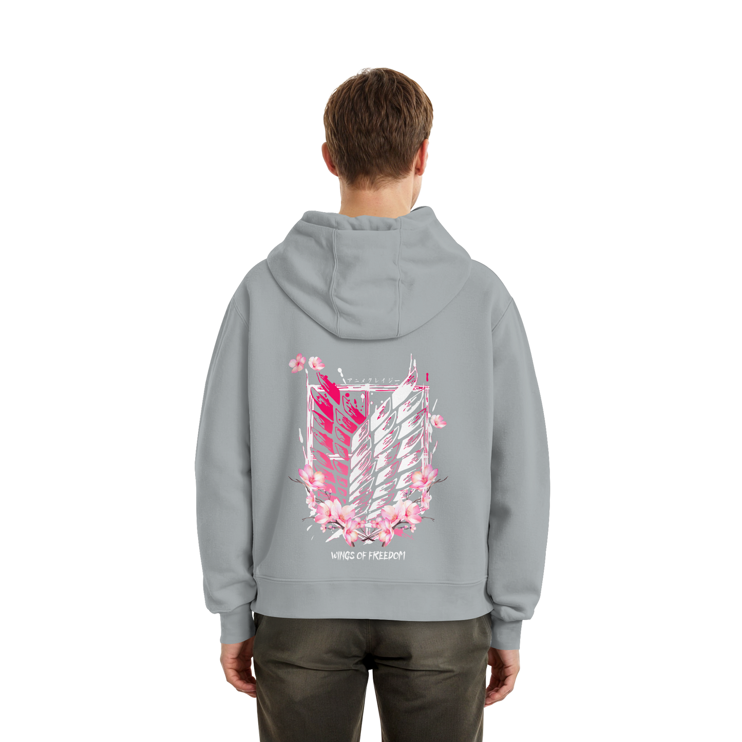 "Petals of Liberation“ Back Fluffy Boxcut Hoodie