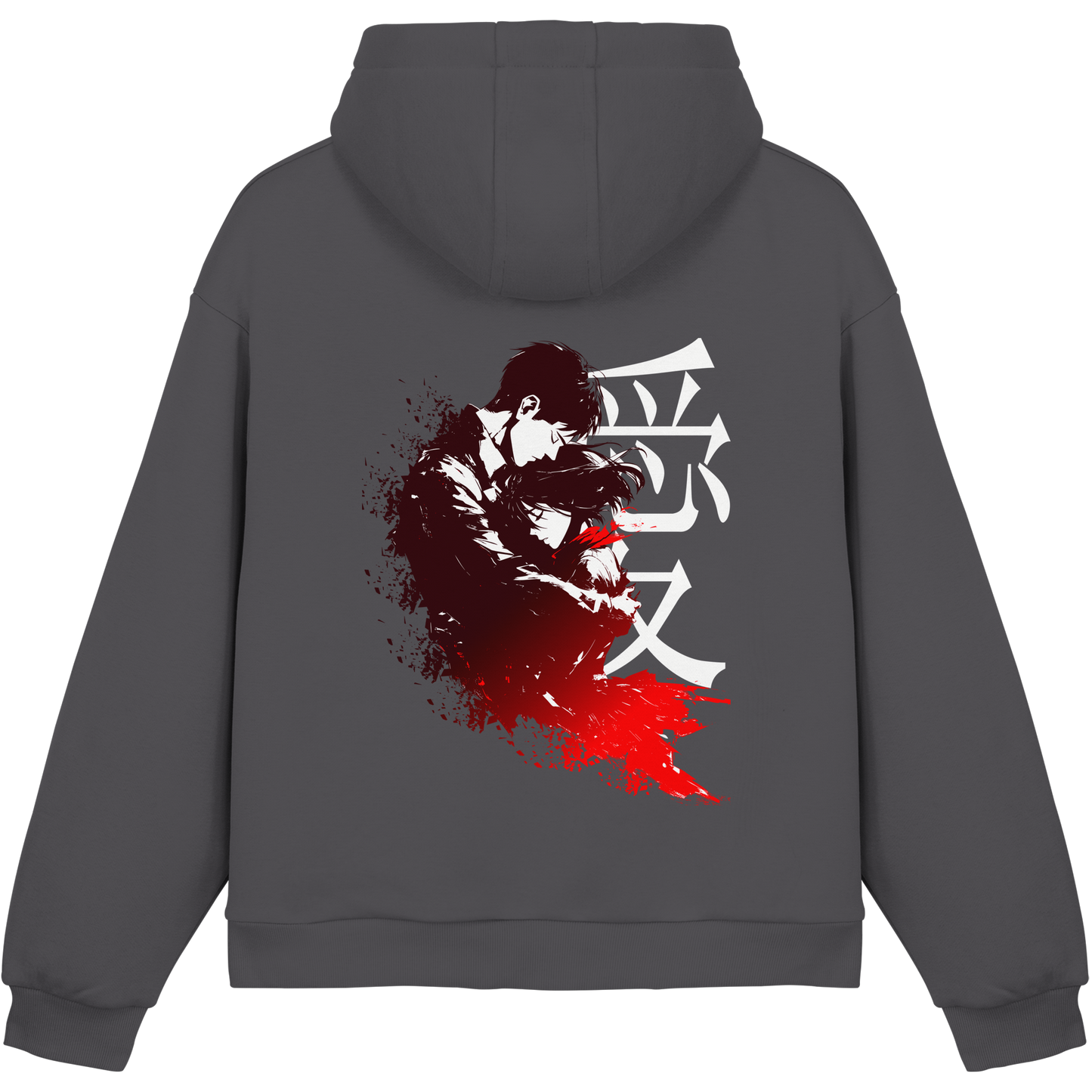 "Bound by Fate" Back Fluffy Boxcut Hoodie