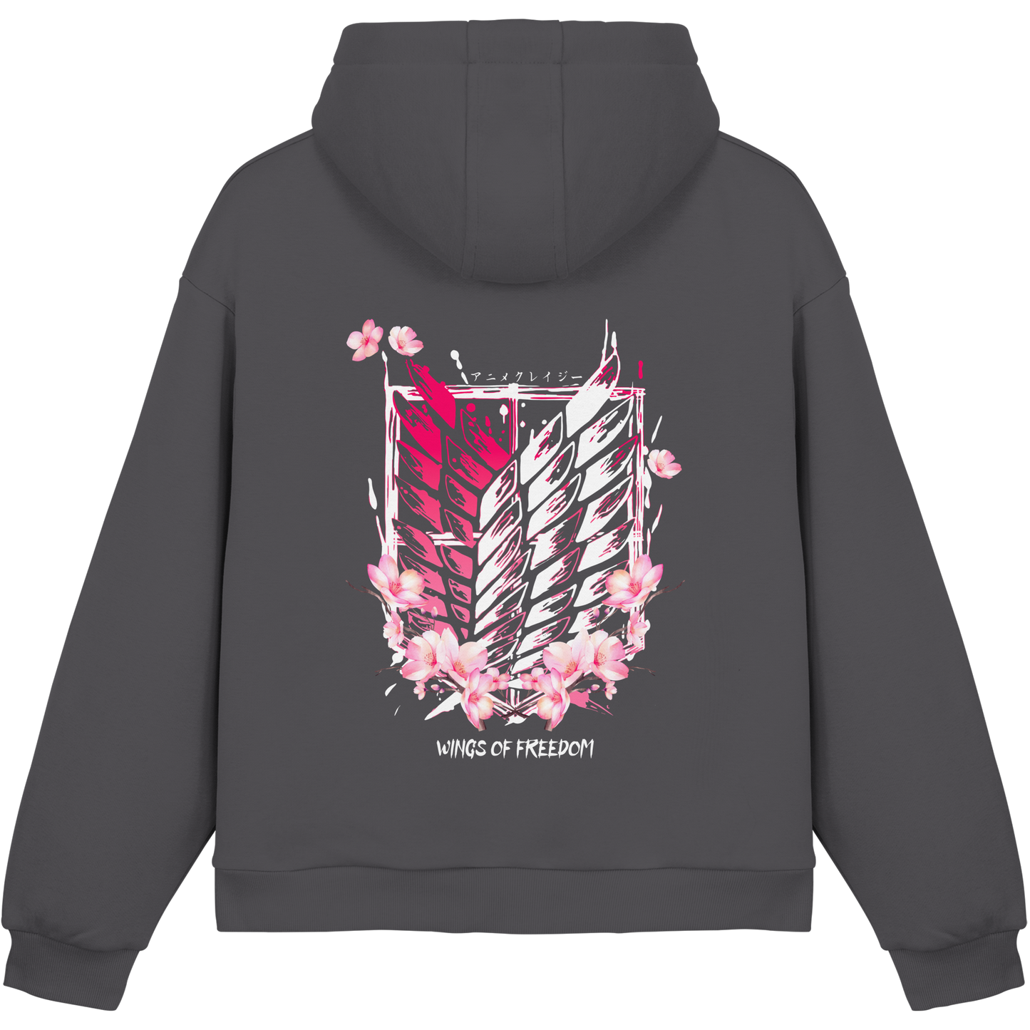 "Petals of Liberation“ Back Fluffy Boxcut Hoodie