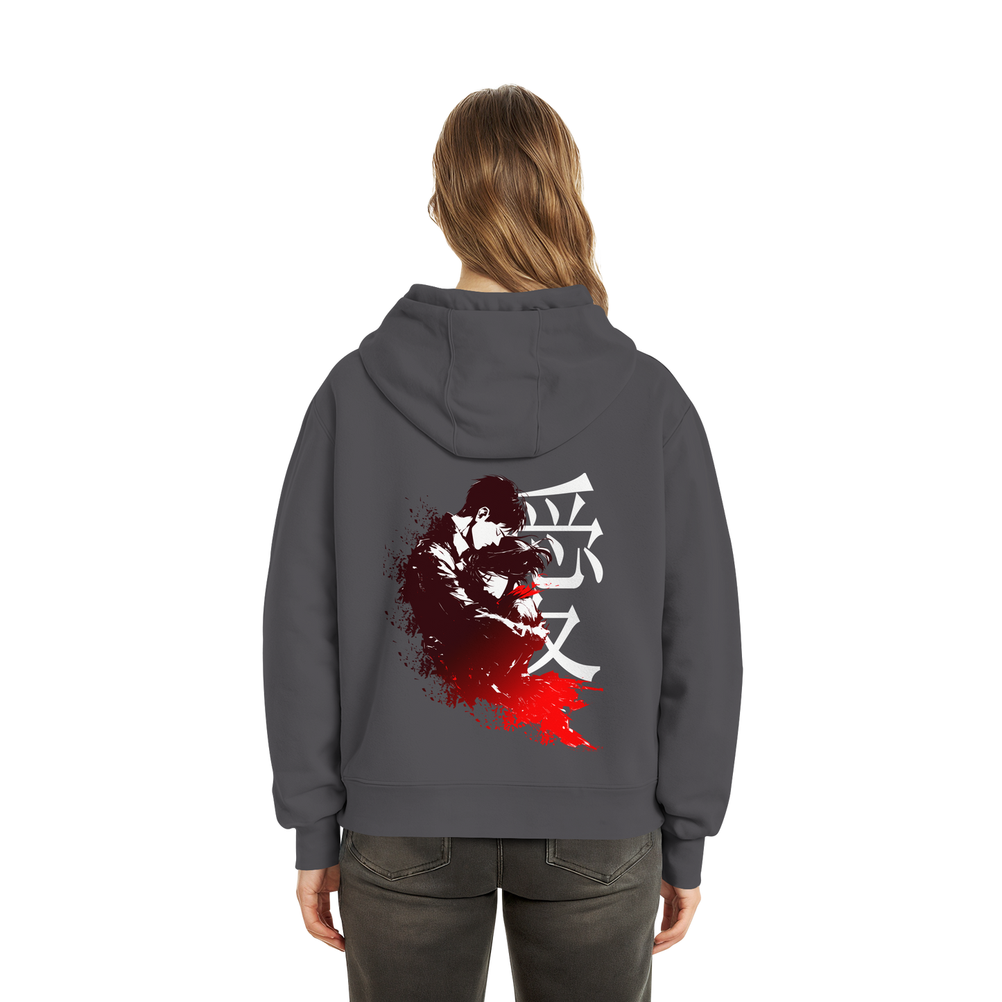 "Bound by Fate" Back Fluffy Boxcut Hoodie