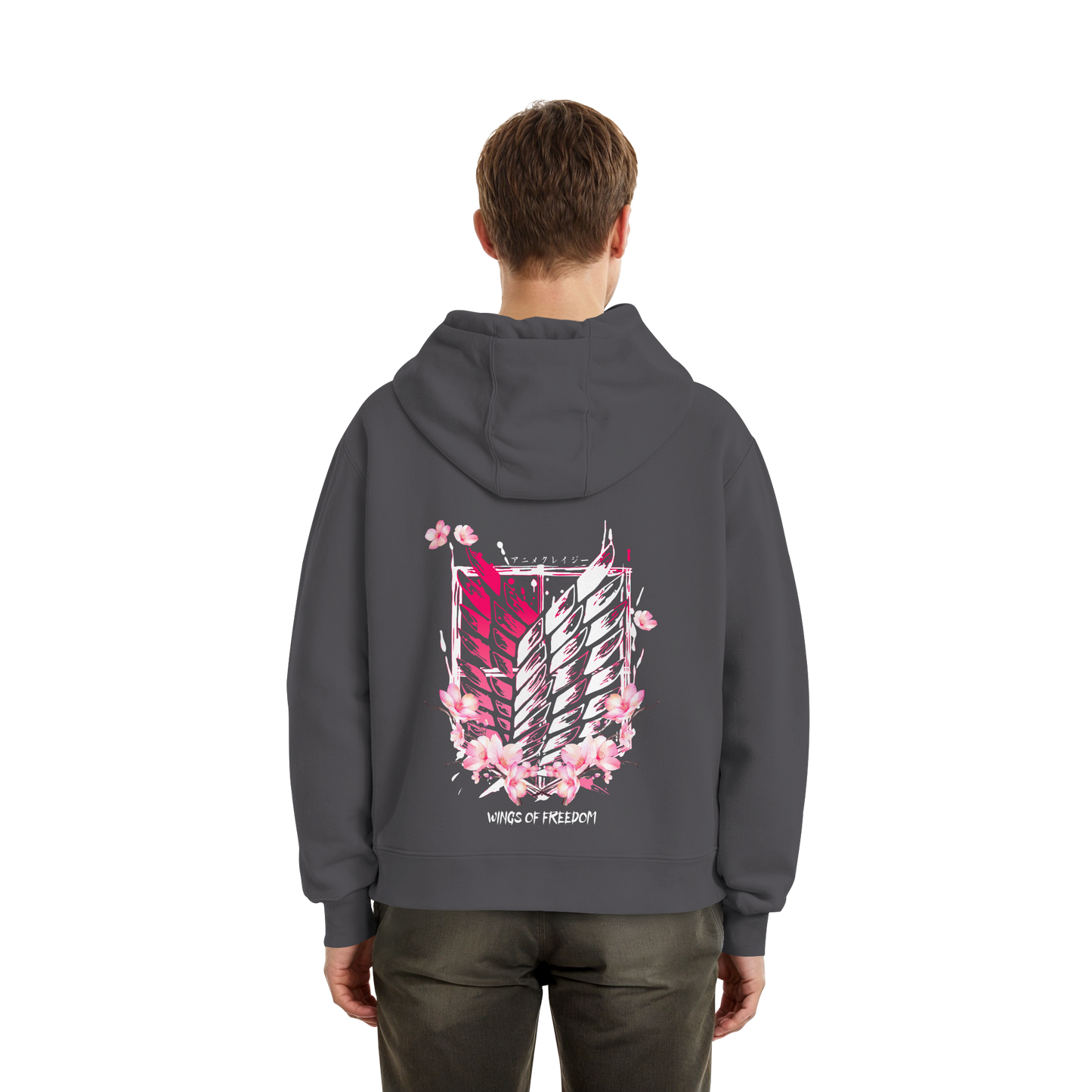 "Petals of Liberation“ Back Fluffy Boxcut Hoodie