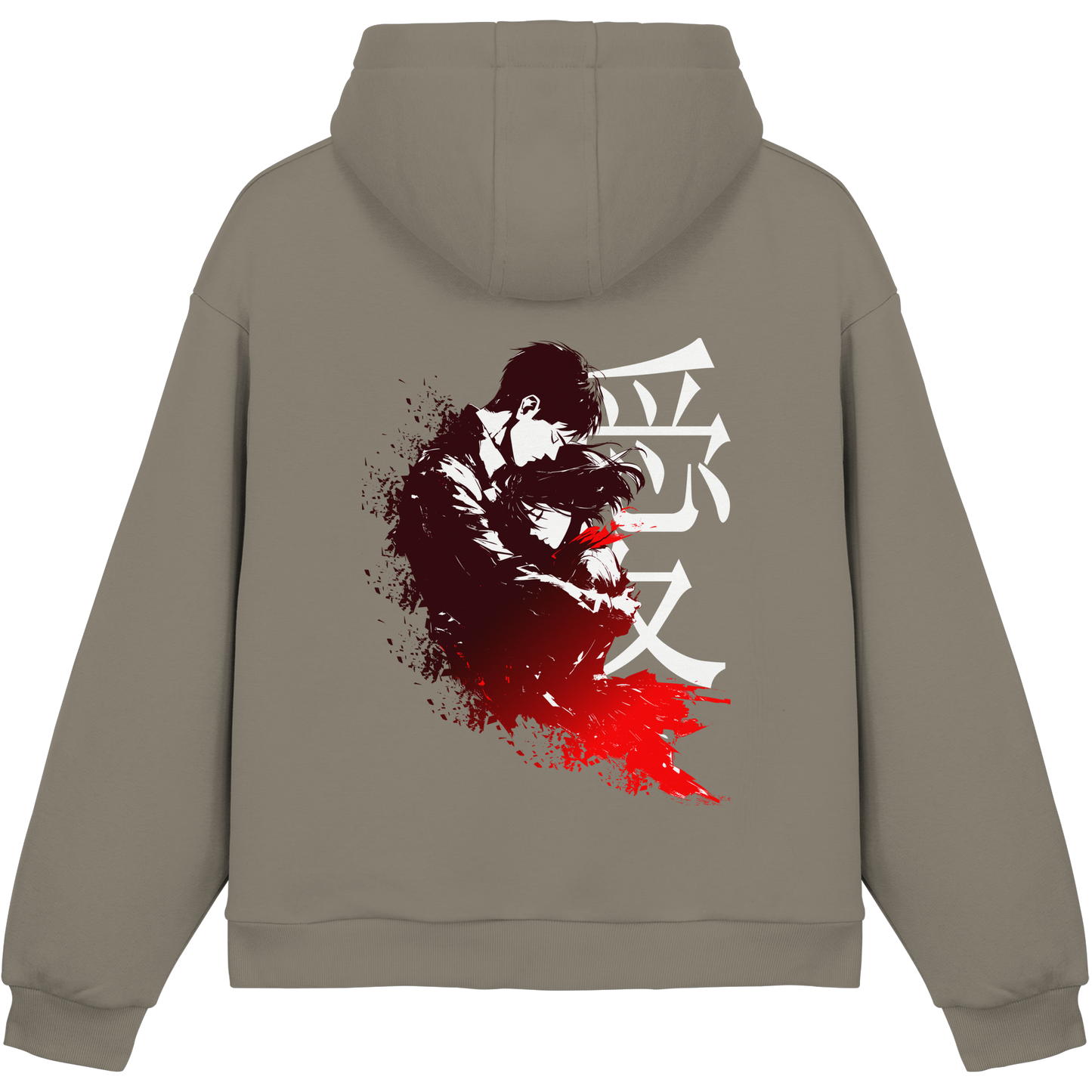 "Bound by Fate" Back Fluffy Boxcut Hoodie