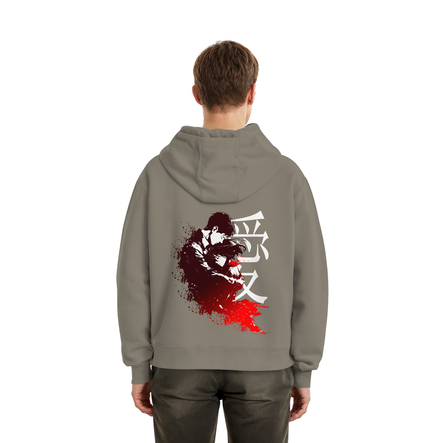 "Bound by Fate" Back Fluffy Boxcut Hoodie