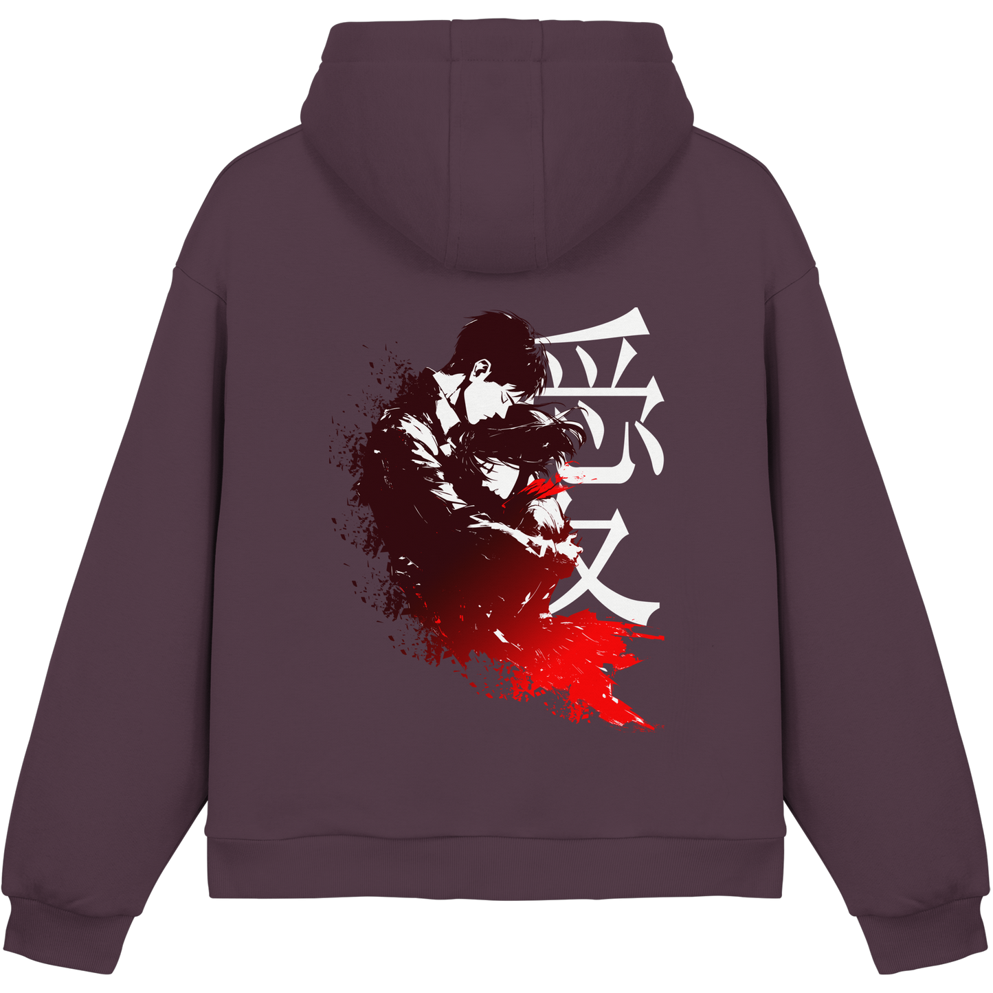 "Bound by Fate" Back Fluffy Boxcut Hoodie