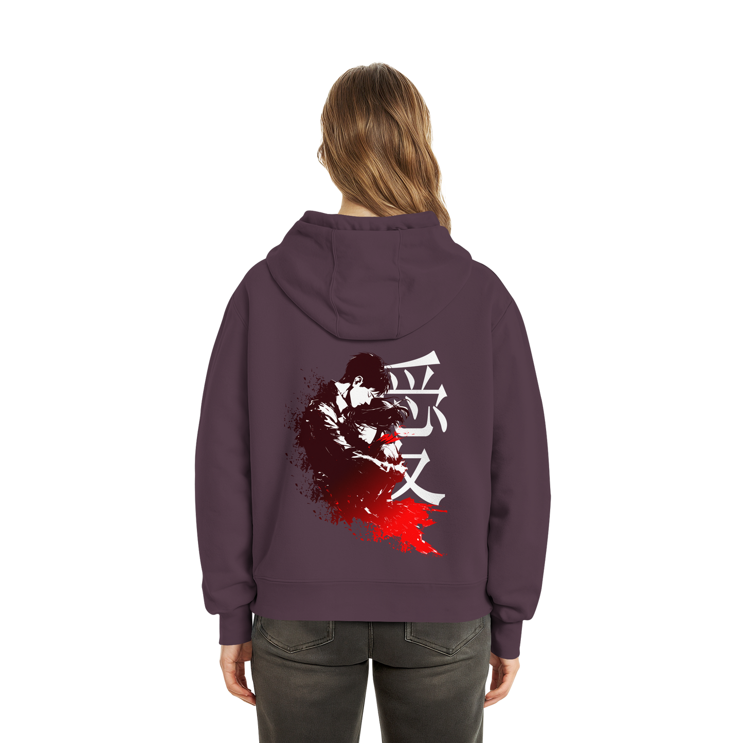 "Bound by Fate" Back Fluffy Boxcut Hoodie
