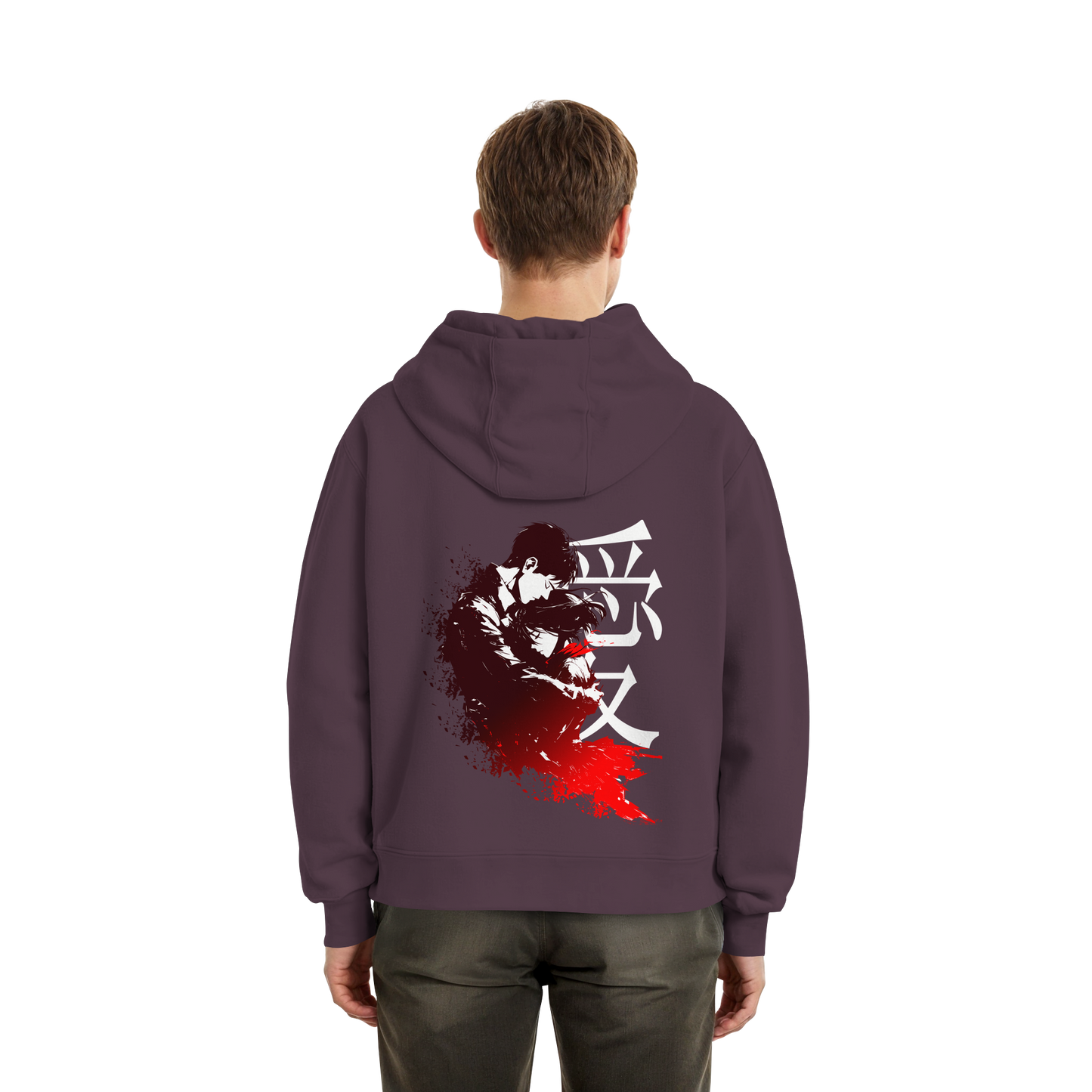 "Bound by Fate" Back Fluffy Boxcut Hoodie