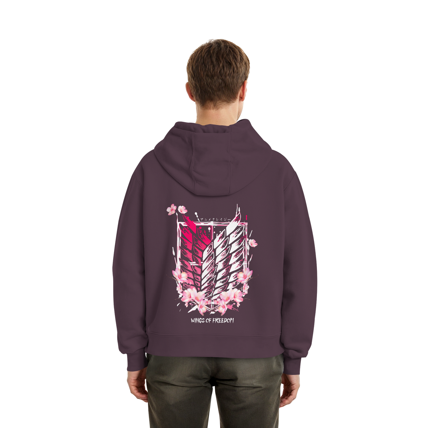 "Petals of Liberation“ Back Fluffy Boxcut Hoodie