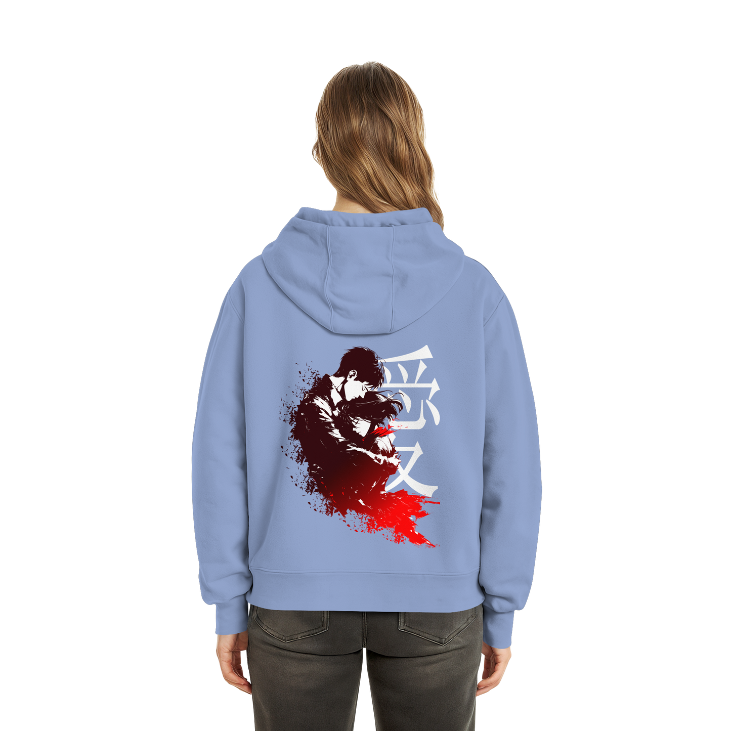 "Bound by Fate" Back Fluffy Boxcut Hoodie