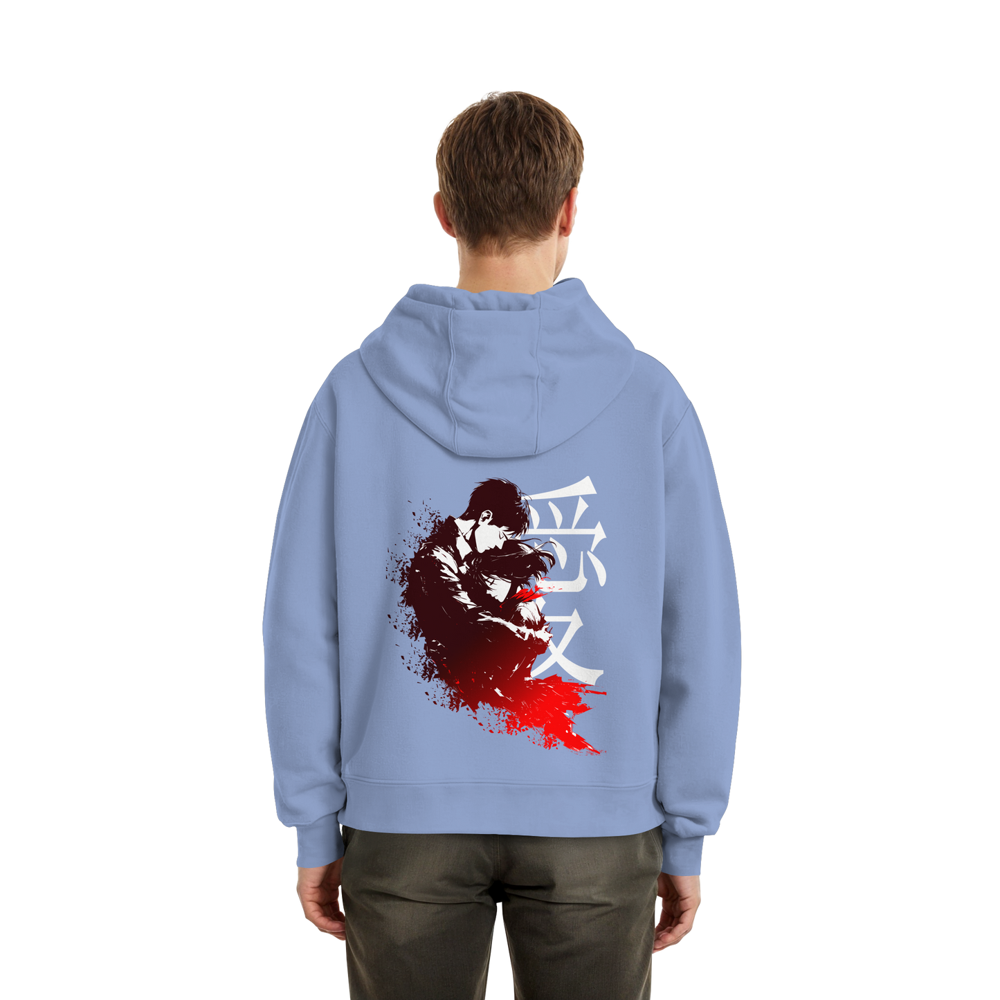 "Bound by Fate" Back Fluffy Boxcut Hoodie