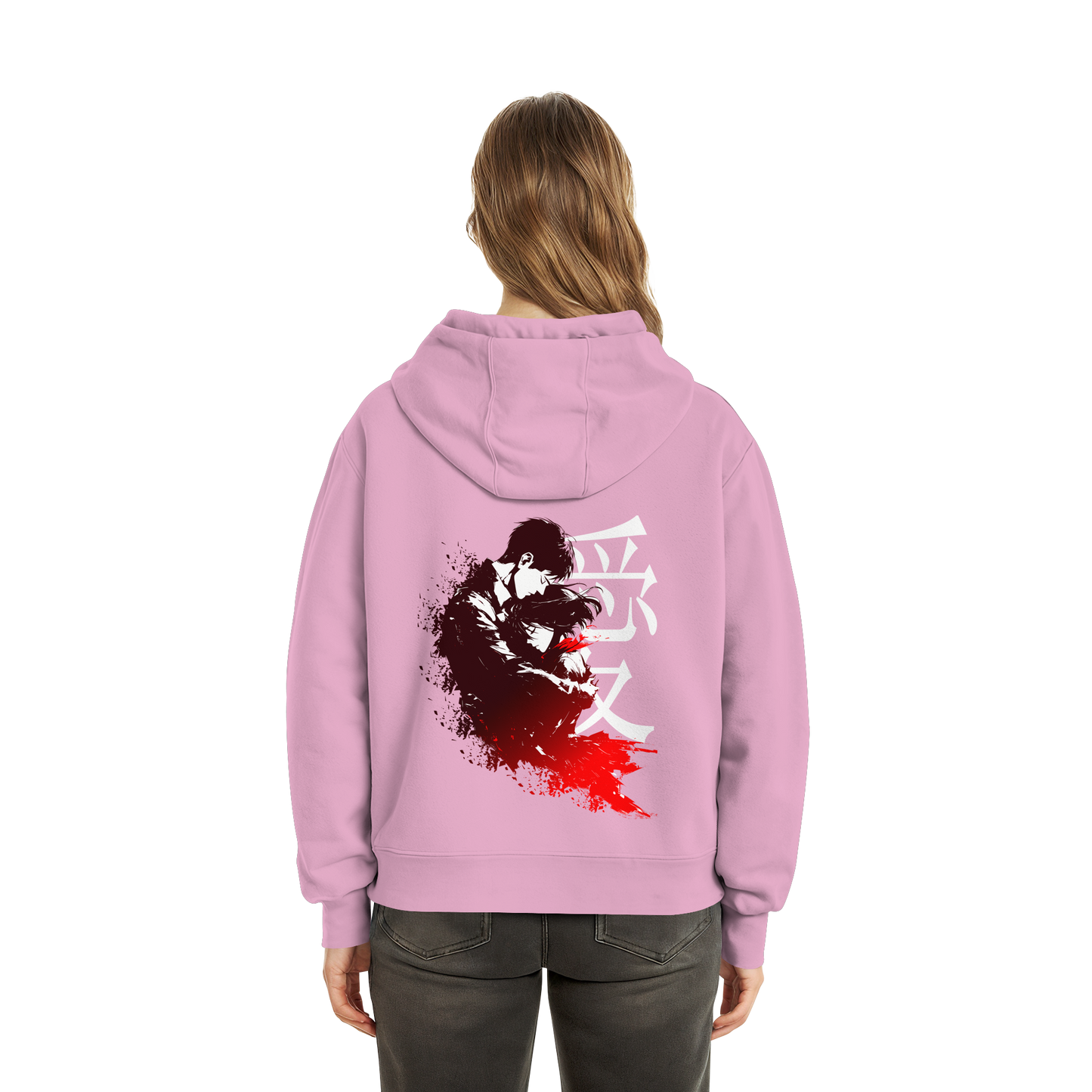 "Bound by Fate" Back Fluffy Boxcut Hoodie