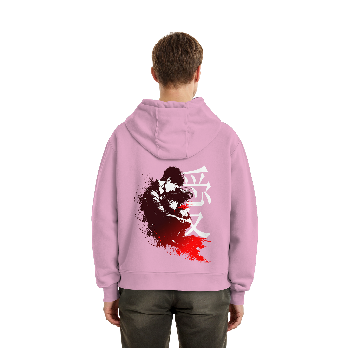 "Bound by Fate" Back Fluffy Boxcut Hoodie