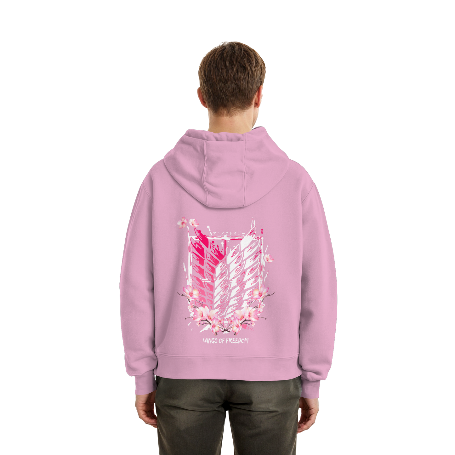 "Petals of Liberation“ Back Fluffy Boxcut Hoodie
