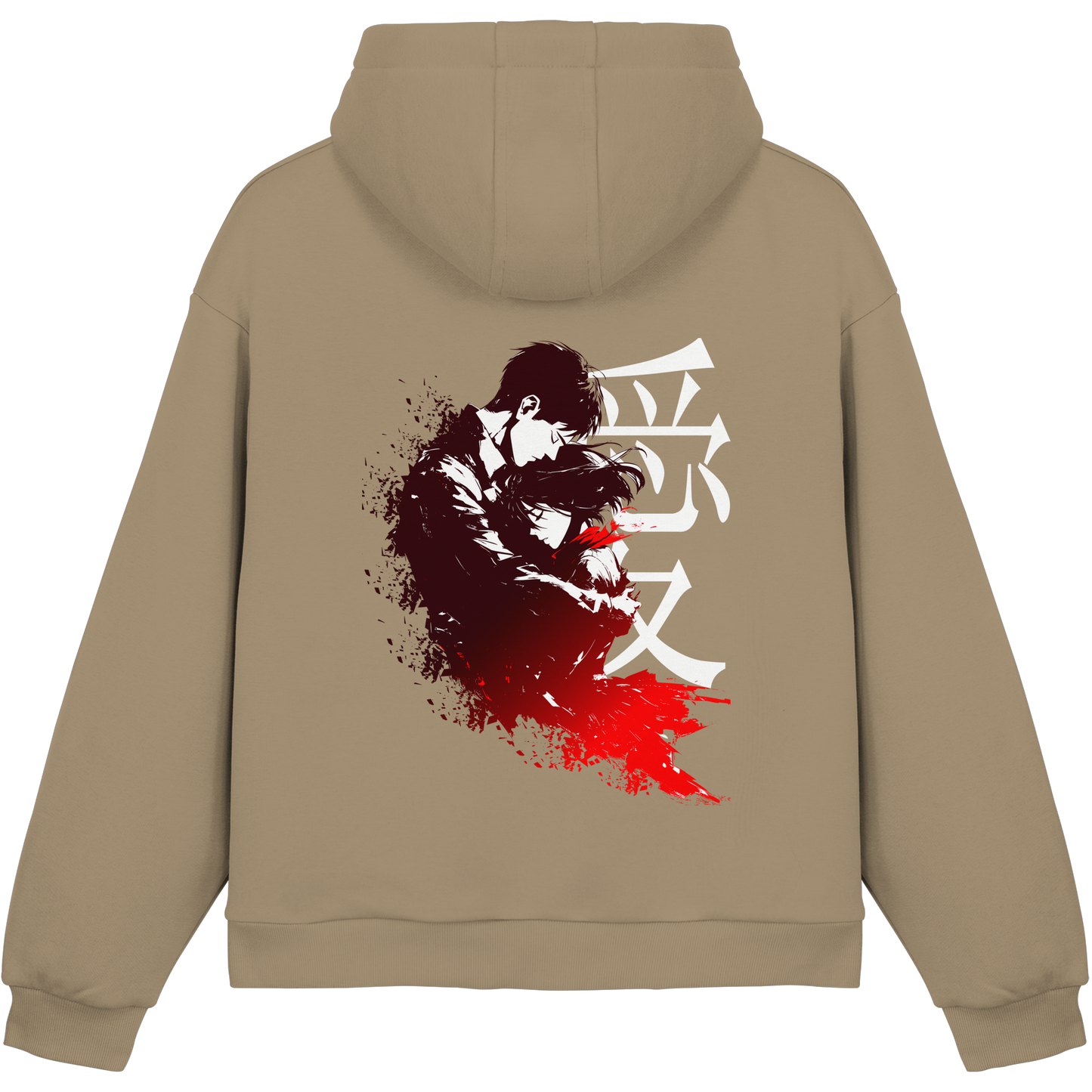 "Bound by Fate" Back Fluffy Boxcut Hoodie