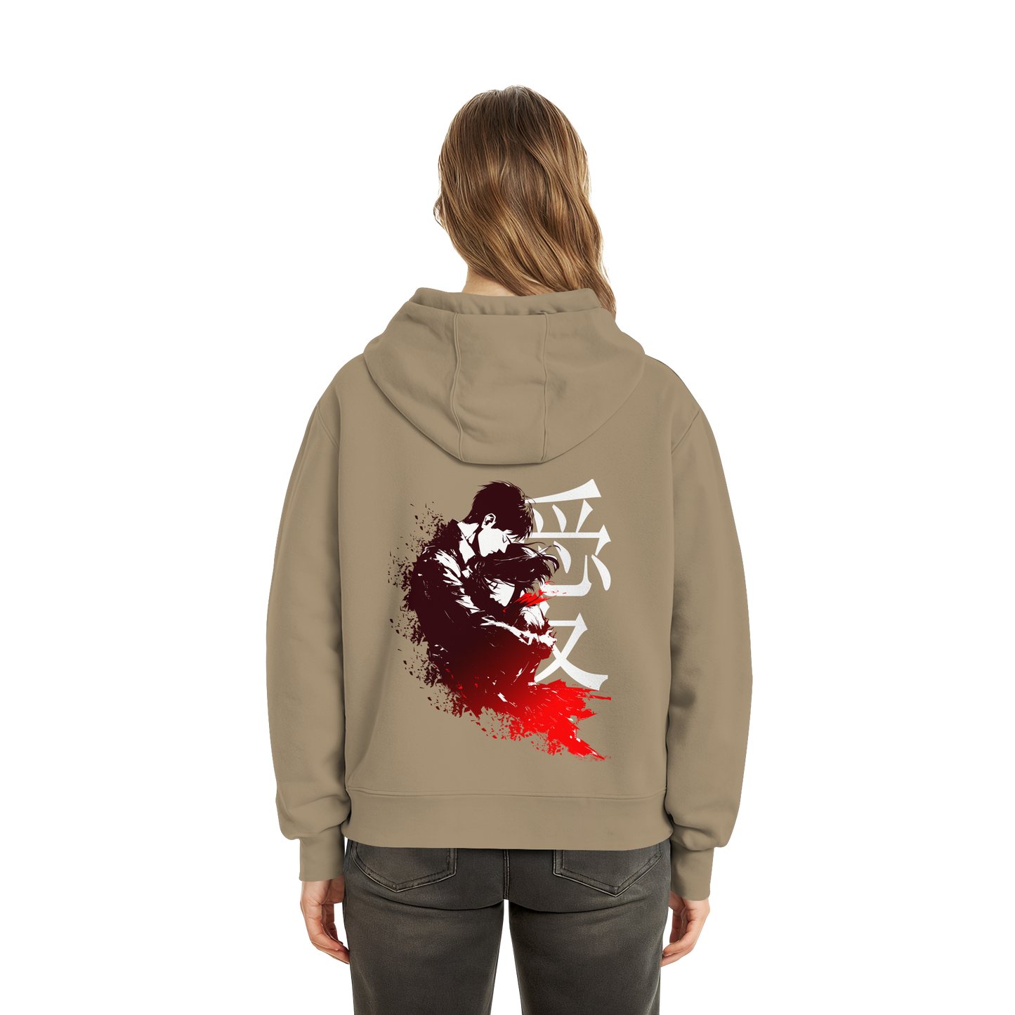 "Bound by Fate" Back Fluffy Boxcut Hoodie