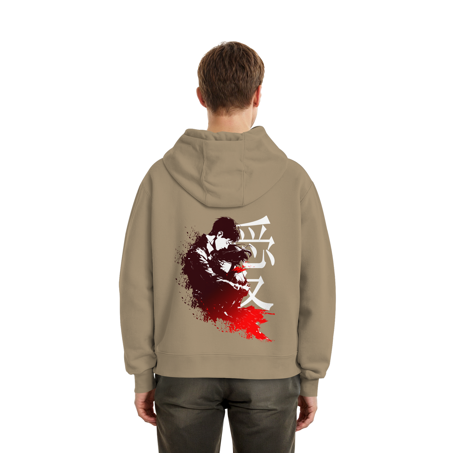 "Bound by Fate" Back Fluffy Boxcut Hoodie