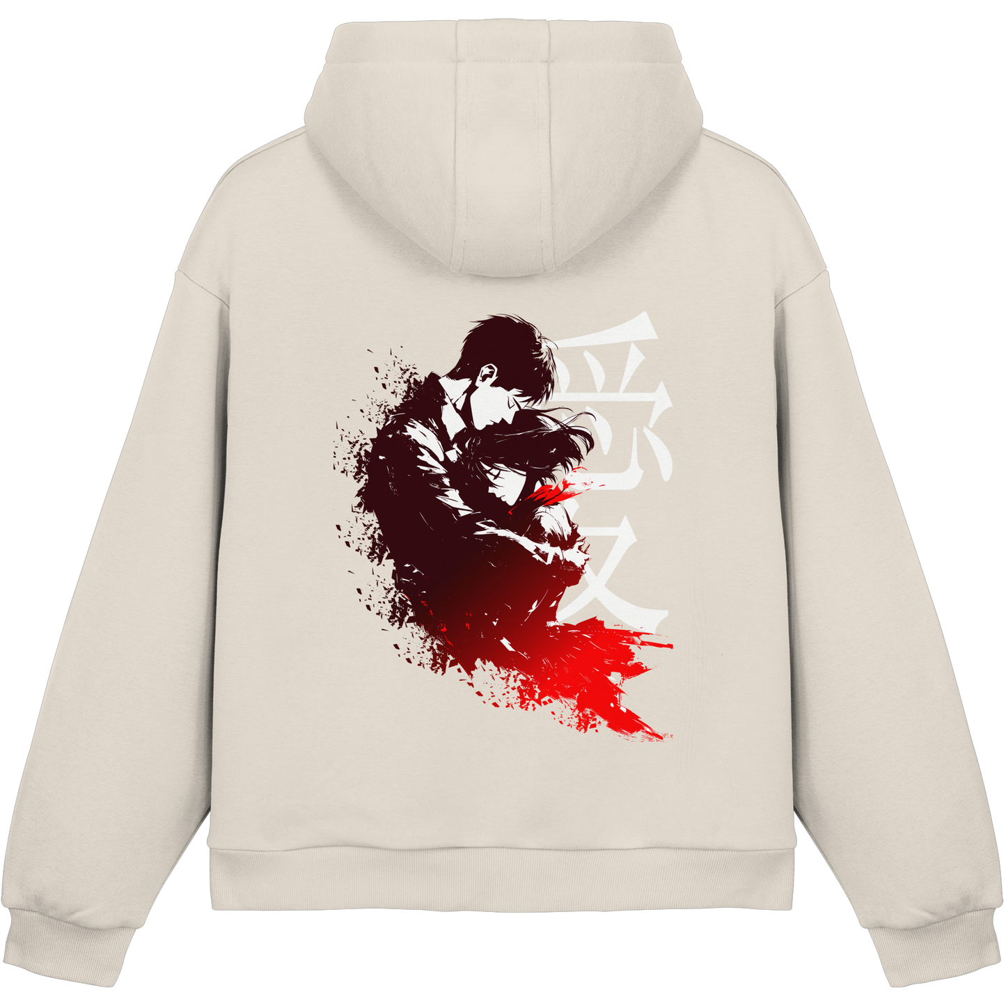 "Bound by Fate" Back Fluffy Boxcut Hoodie
