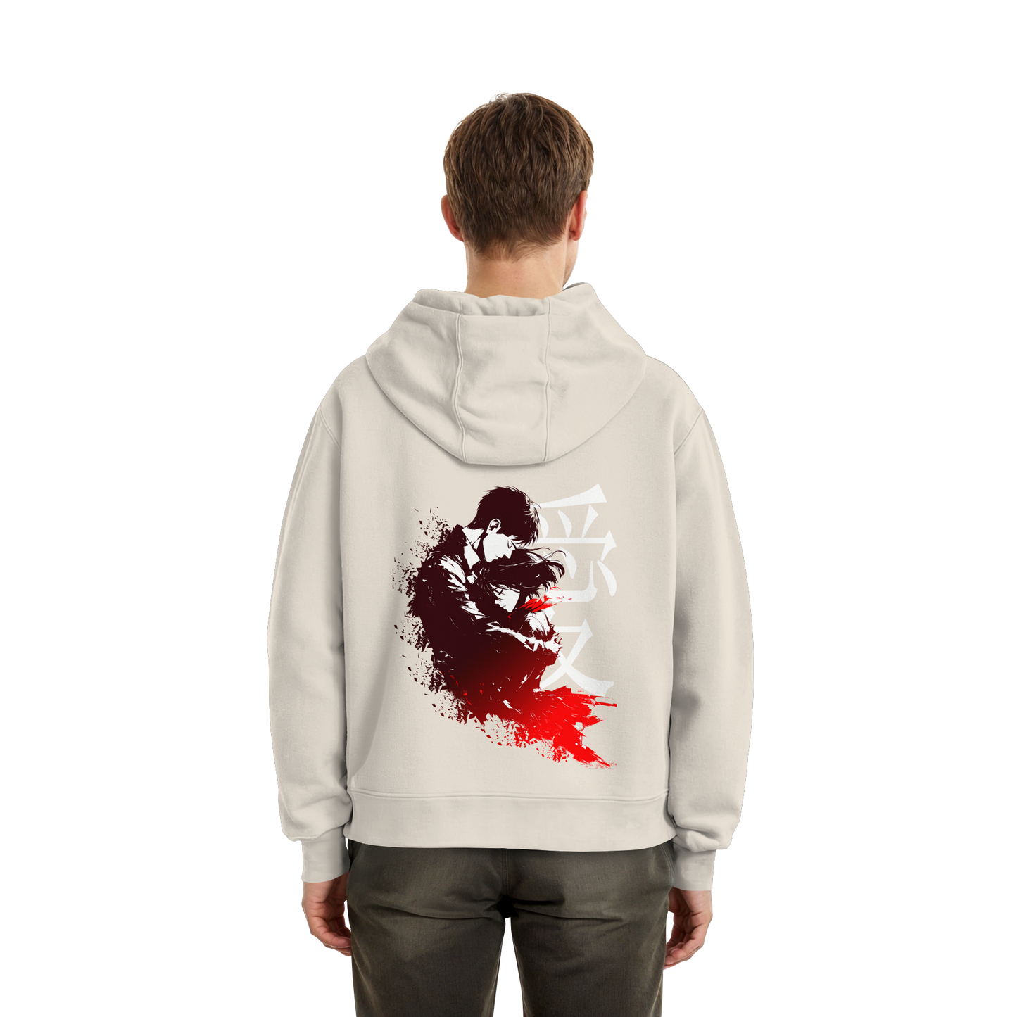 "Bound by Fate" Back Fluffy Boxcut Hoodie
