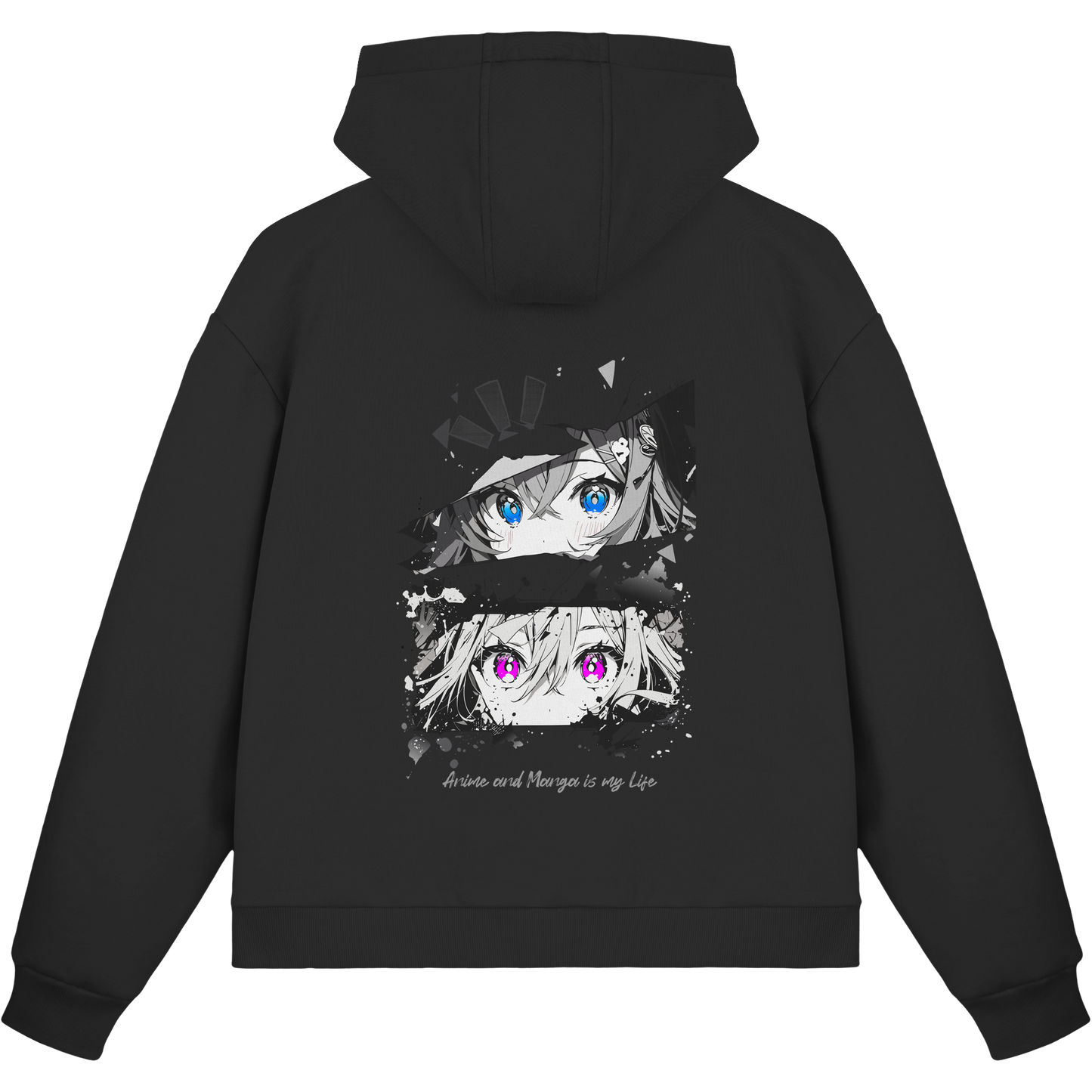 "Anime Eyes" Back - Fluffy Boxcut Zipper