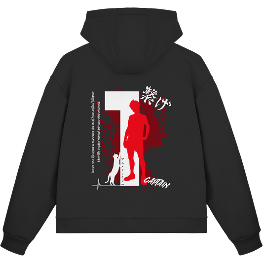 "Captain" Black Fluffy Boxcut Zipper