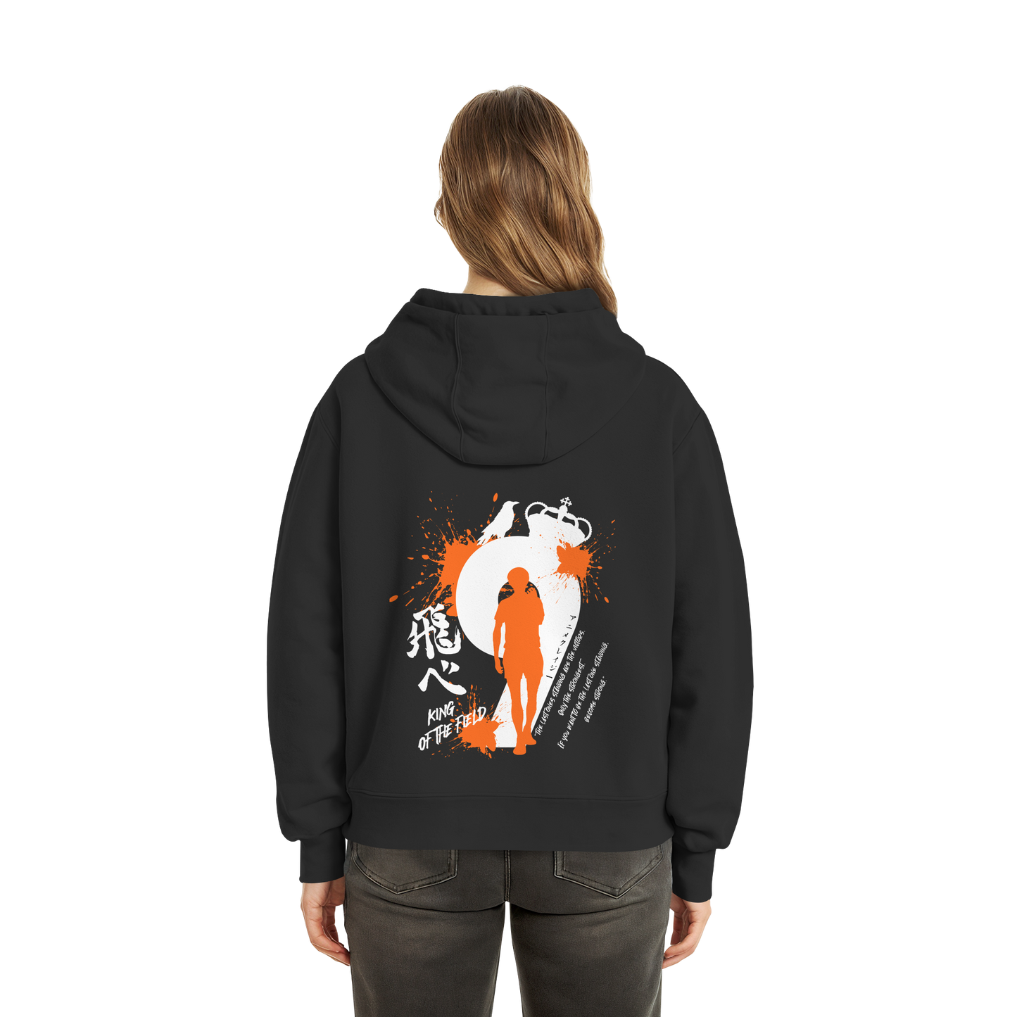 "King Of The Field" Black Fluffy Boxcut Zipper