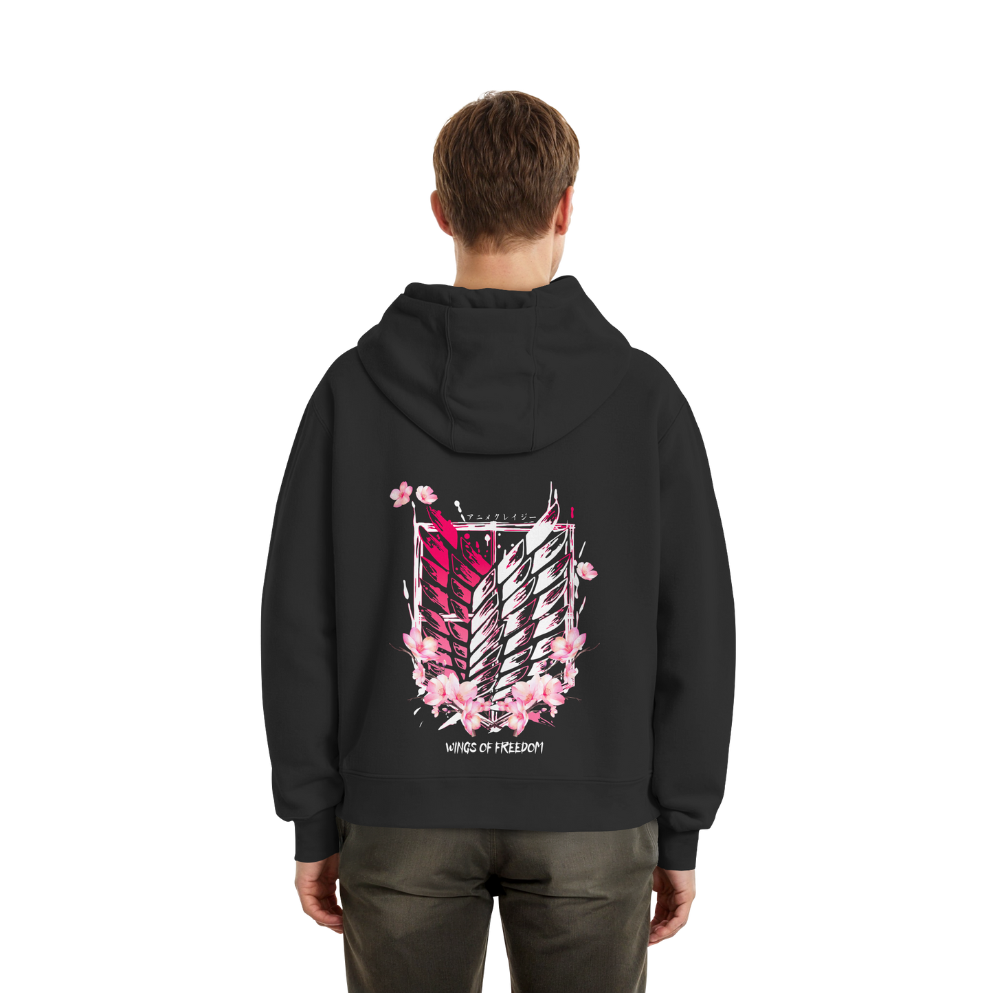 "Petals of Liberation“ Back Fluffy Boxcut Zipper