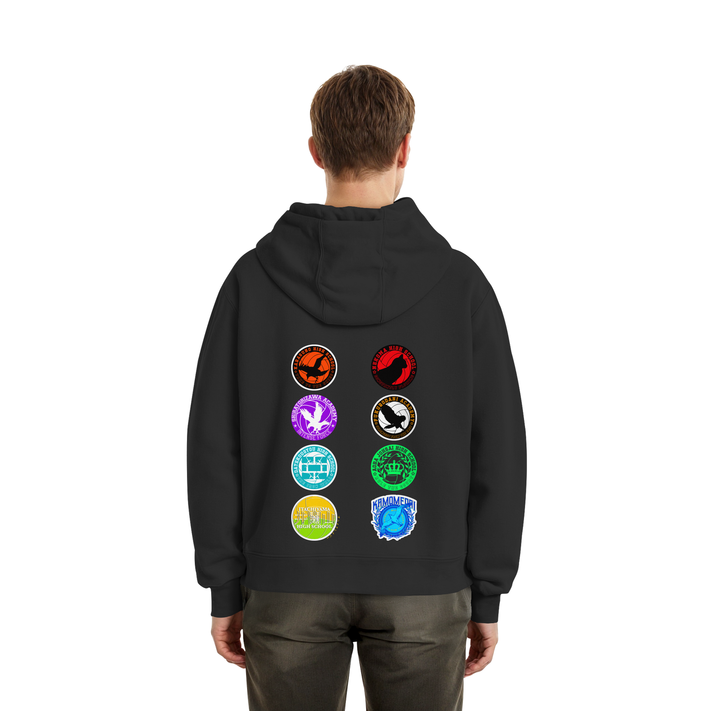"Ascension Marks" Black Fluffy Boxcut Zipper